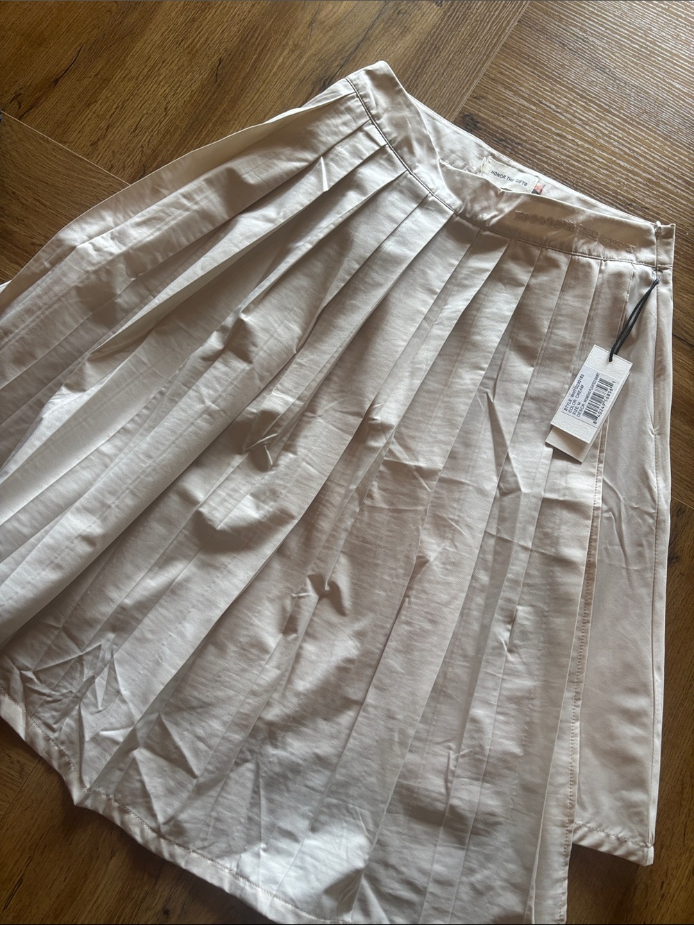Honor the Gift Women’s Cream Pleated Midi Skirt